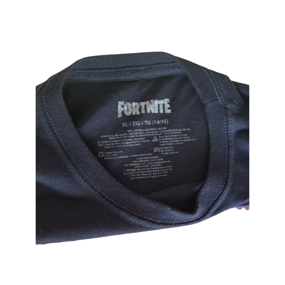 FORTNITE Boy's Youth Size XL 14/16 Graphic T-Shirt Top Drift Character Navy - Picture 5 of 10